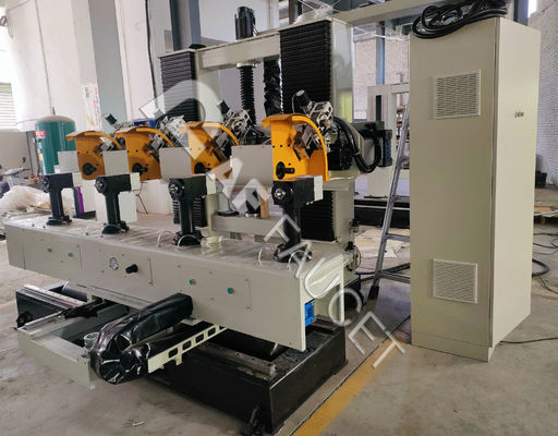 RTAF-AP04-CNC αυτόματο μηχάνημα γυάλωσης μετάλλων, 4 σταθμοί μηχανή γυάλωσης τροχού σκούπα, μηχανή γυάλωσης χεριού πόρτας