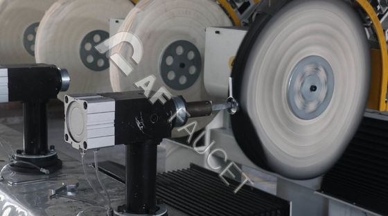 RTAF-AP04AZ-Zinc-Alloy Sanitaryware Polishing Machine, μηχανή γυαλισμού με τετράτροφους τροχούς σκούπα, μηχανή γυαλισμού CNC