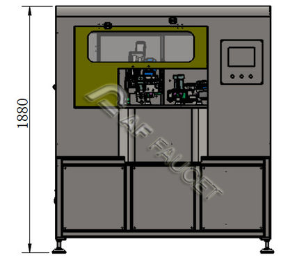 RTAF-RB0408-4-Σπινδέλες 8 σταθμών μηχανή βούρτσωσης για μικρά μέρη CNC μηχανή σχεδίασης σύρματος