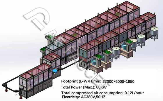 RTAF-CA001-HF- Πλήρως αυτόματη γραμμή συναρμολόγησης πλήρως αυτόματη γραμμή παραγωγής